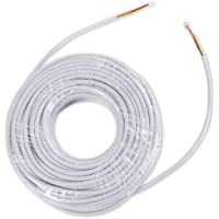 Los mejores  - TMEZON 30M RVV4 Cable de 4 hilos para videoportero Timbre de la puerta timbre de la puerta intercomunicador cable Cable…